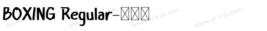 BOXING Regular字体转换